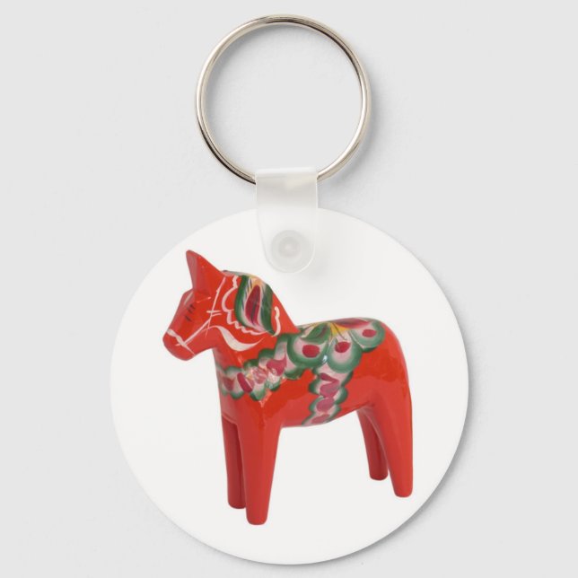 Llavero Dala Horse Scandinavian de Suecia (Anverso)
