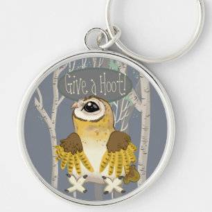 Llavero ¡Dale un Hoot! Barn Owl