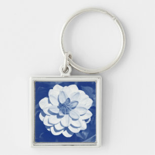 Llavero Dalia - Digital Cyanotype