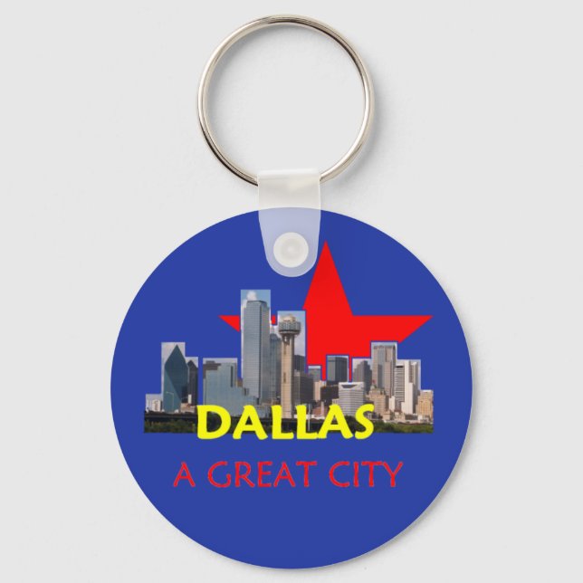 Llavero DALLAS A Great City Keychain (Anverso)