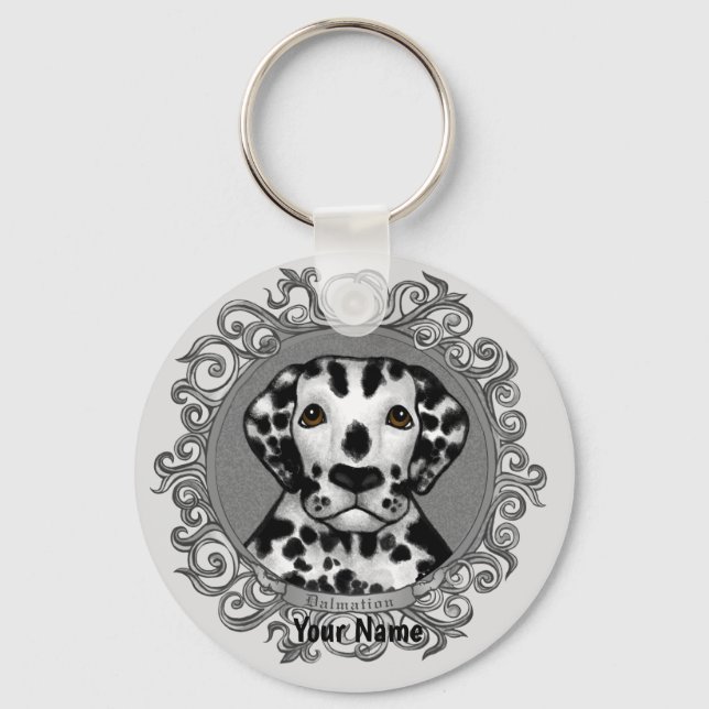 Llavero Dálmata Ornamentado  (Anverso)
