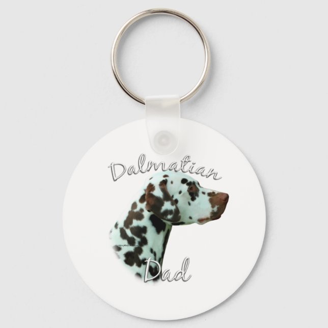 Llavero Dalmatian (hígado) Papá 2 (Anverso)