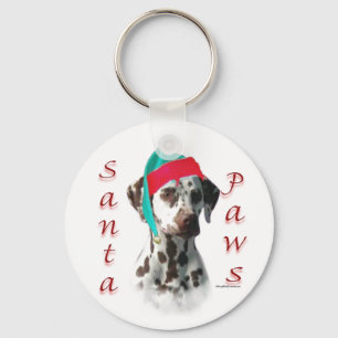 Llavero Dalmatian (hígado) Santa Paws