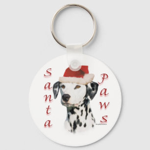 Llavero Dalmatian (negro) Santa Paws