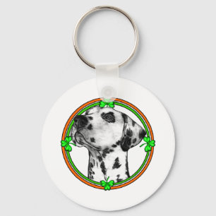 Llavero Dalmatian St Patricks Day