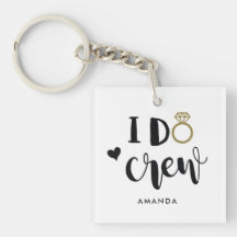 Dama de honor I Do Crew Negro y Blanco 
