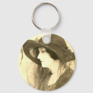 Llavero dama de la cadena de gorras negros
