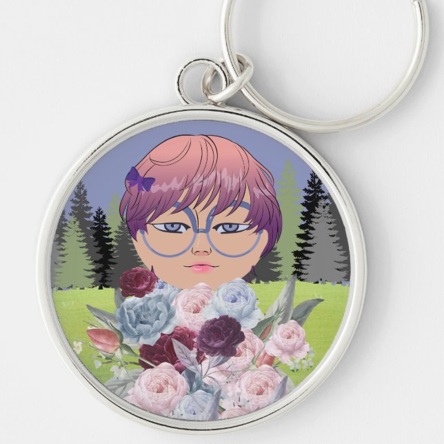 LLAVERO DAMA DE LAS FLORES (Frente)