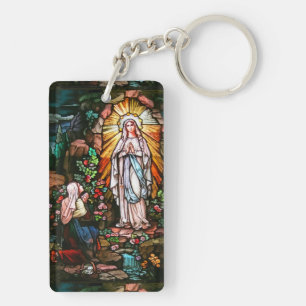 Llavero Dama de Lourdes Acrylic Keychain