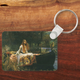 Llavero Dama de Shalott en barca de John William Waterhous