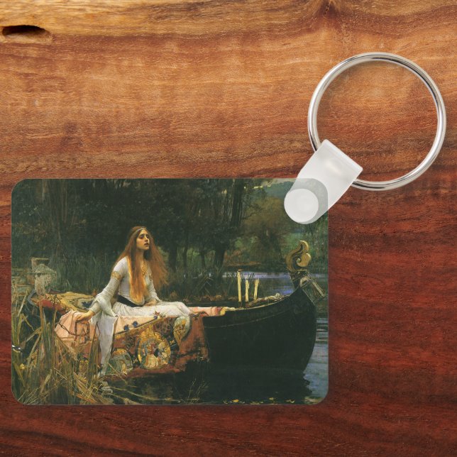 Llavero Dama de Shalott en barca de John William Waterhous (Anverso)