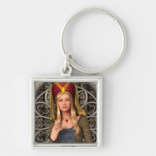 Llavero Dama Medieval