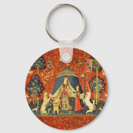 Llavero Dama y Unicornio Tapiz Medieval: Arte Francés