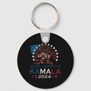 Llavero Damas De Kamala Harris 2024 Poodle Dog America