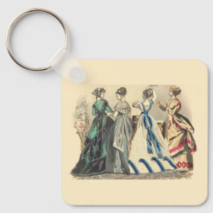 Llavero Damas Victorianas Elegantes