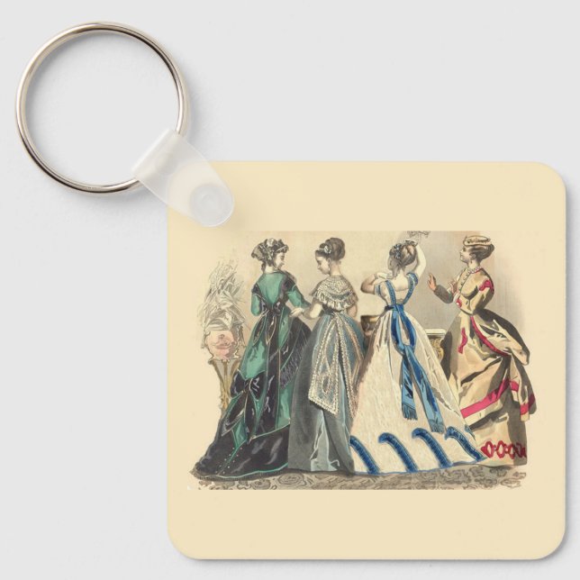 Llavero Damas Victorianas Elegantes (Anverso)