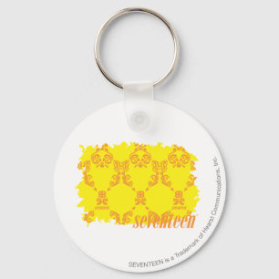 Llavero Damasco 2 amarillo-naranja