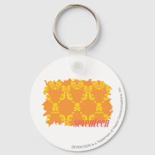 Llavero Damasco 4 naranja-amarillos
