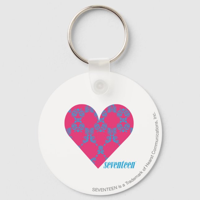 Llavero Damask Aqua-Magenta 4 (Anverso)