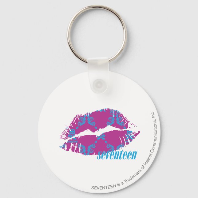 Llavero Damask Aqua-Purple (Anverso)