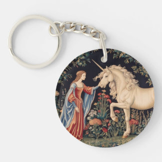 Llavero Dame à la Licorne dans un Jardin