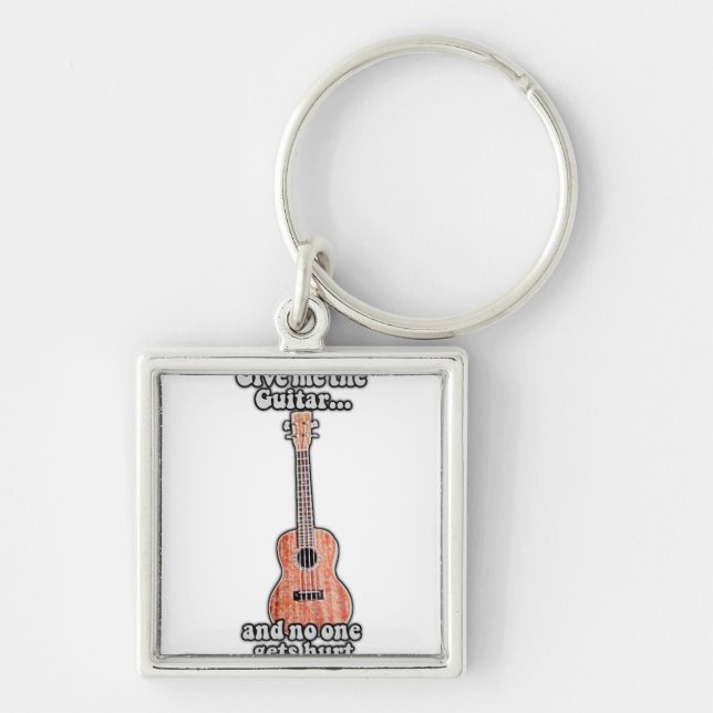 Llavero Dame la guitarra y nadie se lastima. (Frente)