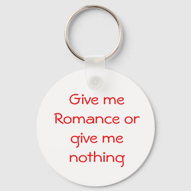 Llavero Dame Romance o no me das nada de keychain (Anverso)