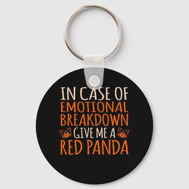 Llavero Dame un Panda Rojo Mascota Animal Pandas Lover G (Anverso)