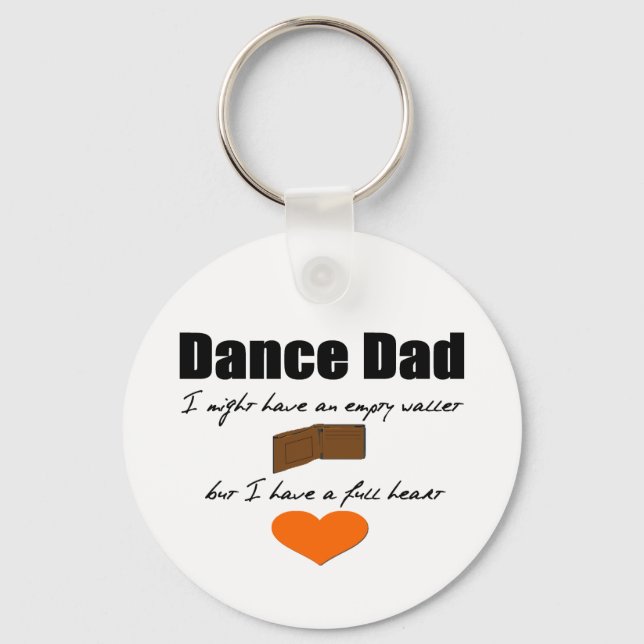 Llavero Dance Dad - Cartera vacía, corazón lleno (Anverso)