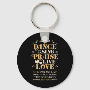 Llavero Dance Sing Elogio el amor vivo bailar con hombres