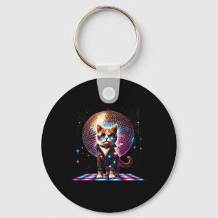 Llavero Dancing Cat Disco Ball Kitten Kitty Lover Funny Pa