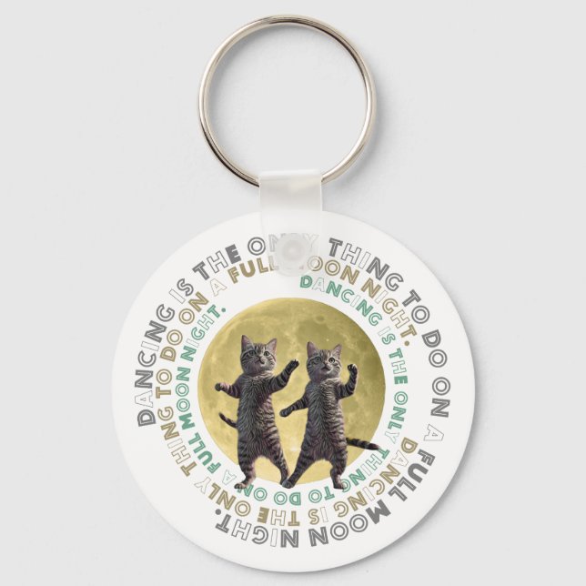 Llavero dancing cats-1  (Anverso)