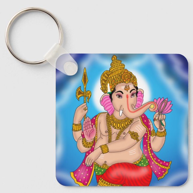Llavero Dancing Ganesha Keychain (Anverso)