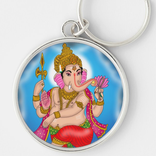 Llavero Dancing Ganesha Keychain (Frente)