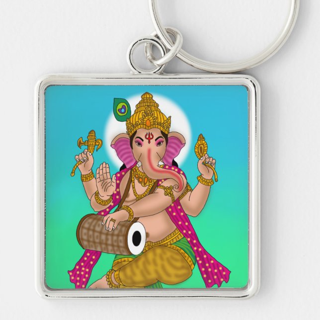 Llavero Dancing Ganesha Keychain (Frente)