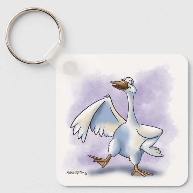 Llavero Dancing Goose Cartoon (Anverso)