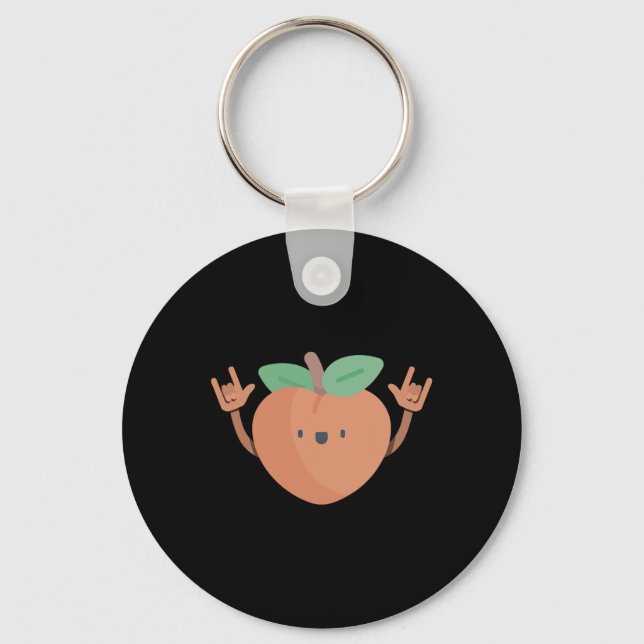 Llavero Dancing Peach Funny Dance Fruit Dancer Tee Gráfico (Anverso)