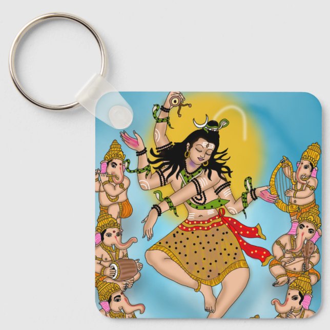 Llavero Dancing Shiva Keychain (Anverso)