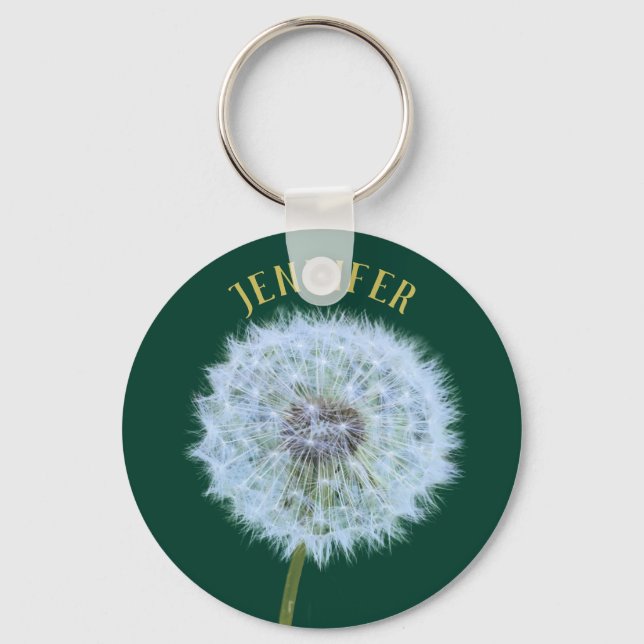 Llavero Dandelion Flower Dandelion Clock Personalizado (Anverso)