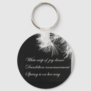 Llavero Dandelion Haiku Keychain