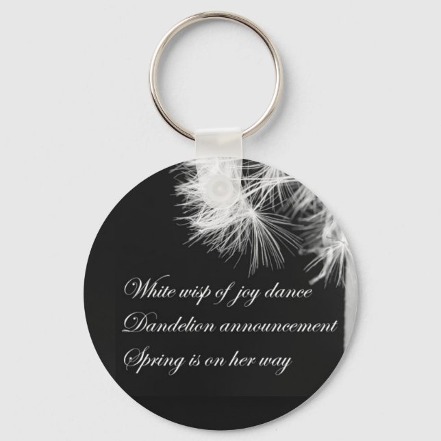 Llavero Dandelion Haiku Keychain (Anverso)