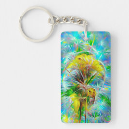 Llavero Dandelions etéreos en Neon Dreamscape