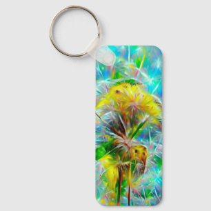Llavero Dandelions etéreos en Neon Dreamscape