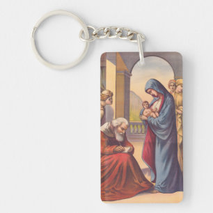 Llavero Dándole al niño John un nombre