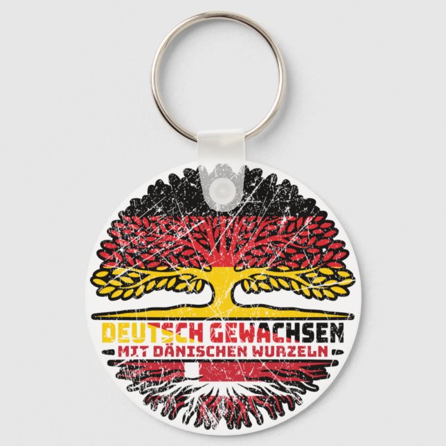 Llavero Dänemark Dänisch Deutsch Deutschland Baum Wurzel (Anverso)