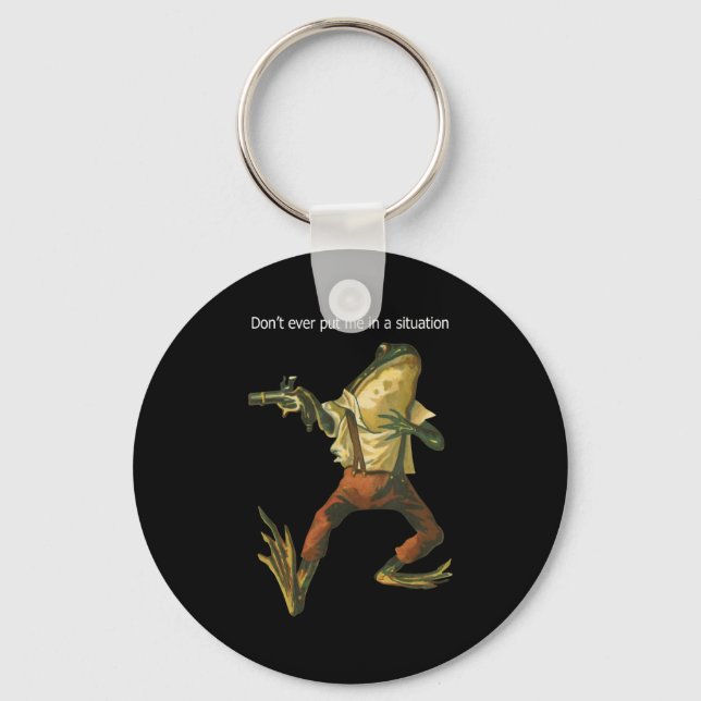 Llavero Danger Frog Dont Ever Put Me In A Situation Retro  (Anverso)
