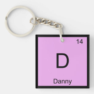 Llavero Danny Nombre Elemento Químico Tabla Periódica