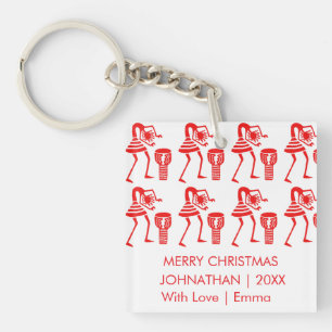 Llavero Danza de silueta roja