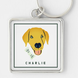 Llavero Dapper Labrador Dog Personalizado