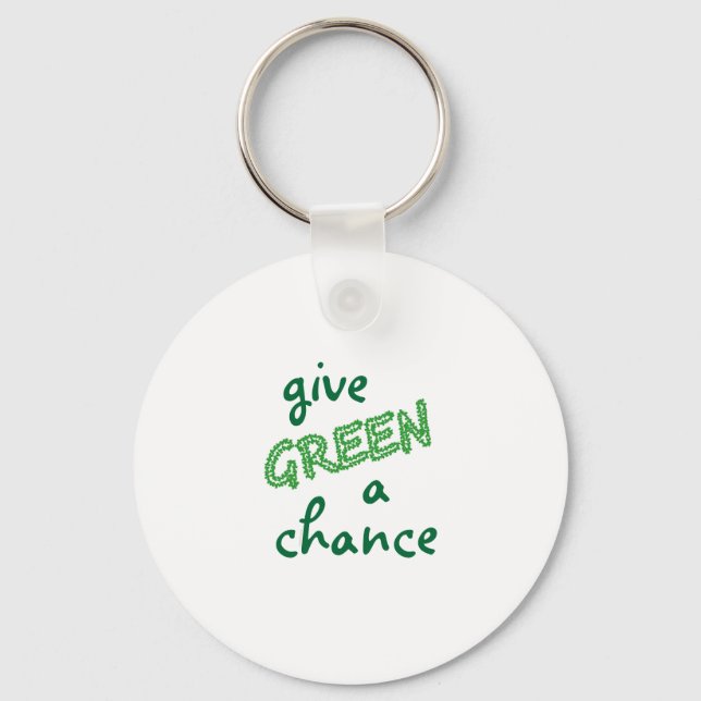 Llavero dar a GREEN una oportunidad (Anverso)